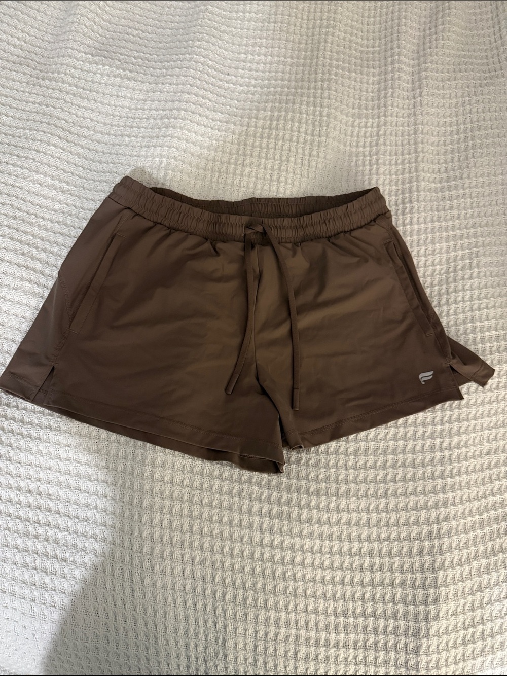 Fabletics Brown Women's Athletic Drawstring Shorts